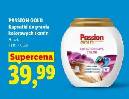 Kapsułki do prania kolorowych tkanin Passion Gold 3in1 Action Caps Color