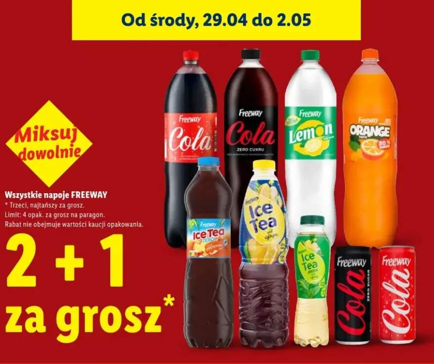 Napój Freeway Cola Zero Sugar puszka