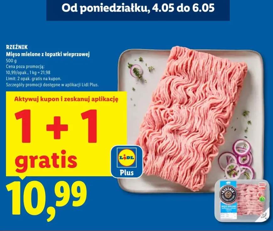 Mięso mielone z łopatki wieprzowej Rzeźnik