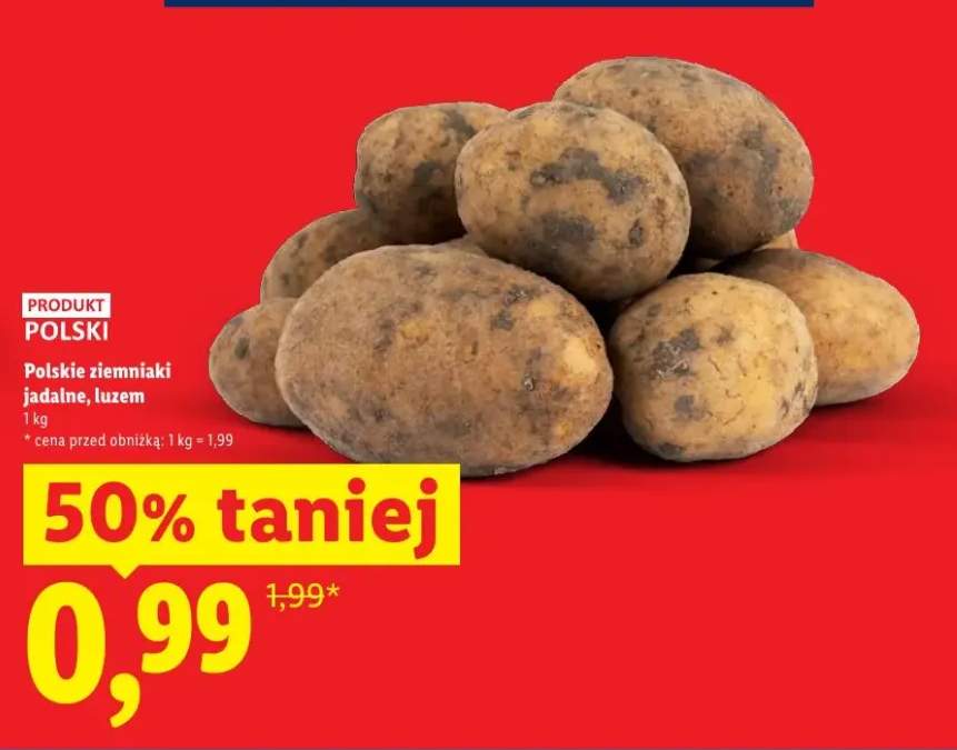 Ziemniaki jadalne luzem polskie