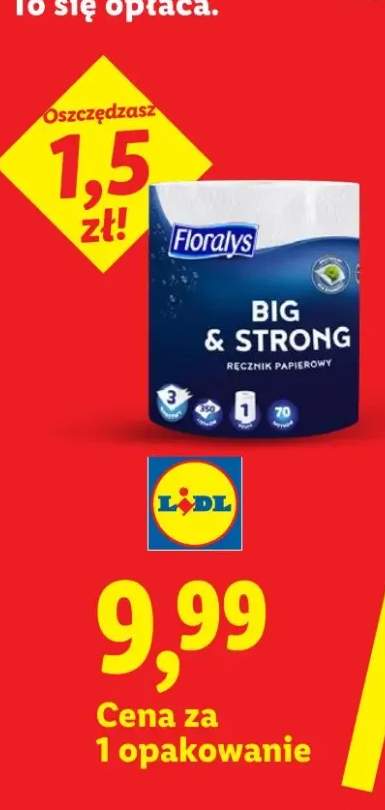 Ręcznik papierowy Floralys Big & Strong 3-warstwowy