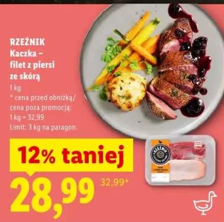 Kaczka filet z piersi ze skórą Rzeźnik