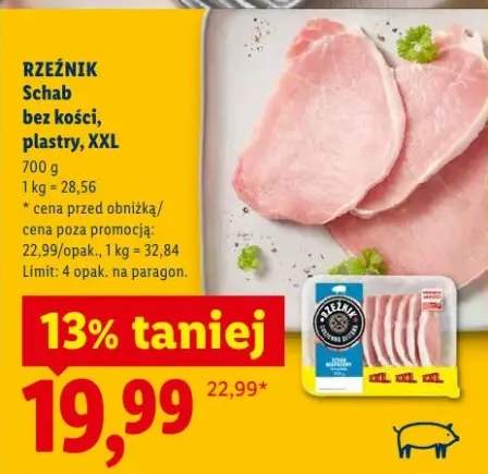 Schab bez kości plastry XXL Rzeźnik