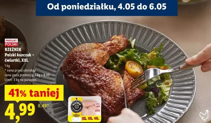 Ćwiartki kurczaka XXL Rzeźnik polski
