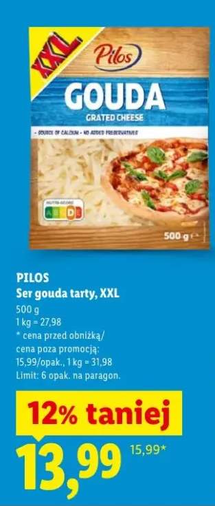 Ser gouda tarty XXL Pilos