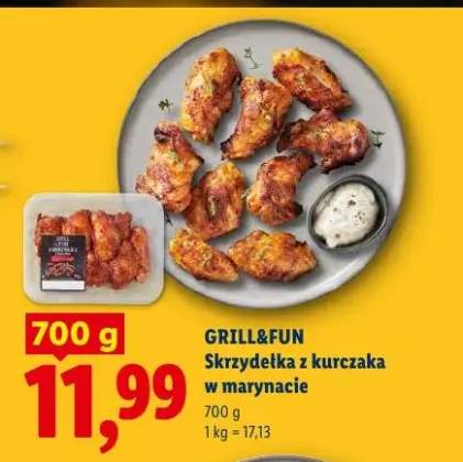 Skrzydełka z kurczaka w marynacie Grill&Fun