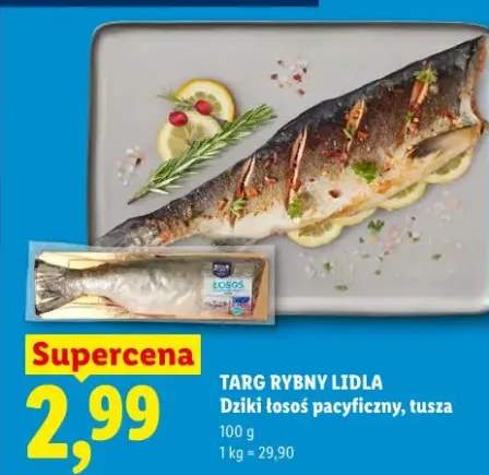 Dziki łosoś pacyficzny tusza Targ Rybny Lidla
