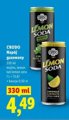 Napój gazowany Crodo Lemon Soda mojito