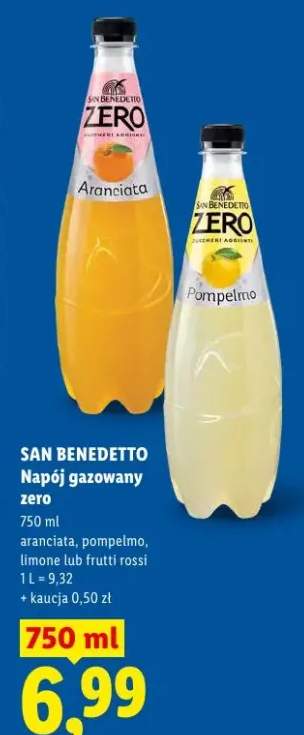 Napój gazowany zero San Benedetto Pompelmo