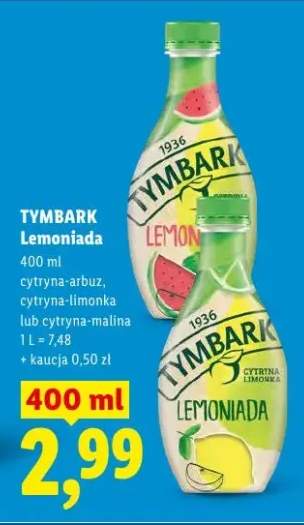 Lemoniada Tymbark cytryna-malina