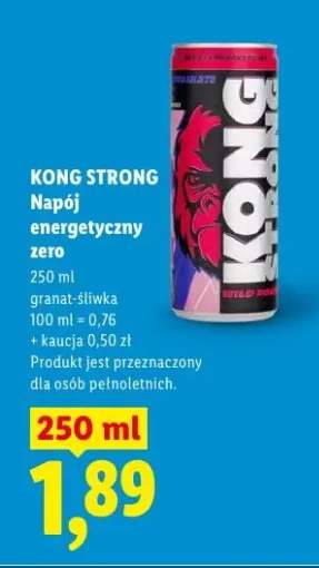 Napój energetyczny zero Kong Strong granat-śliwka