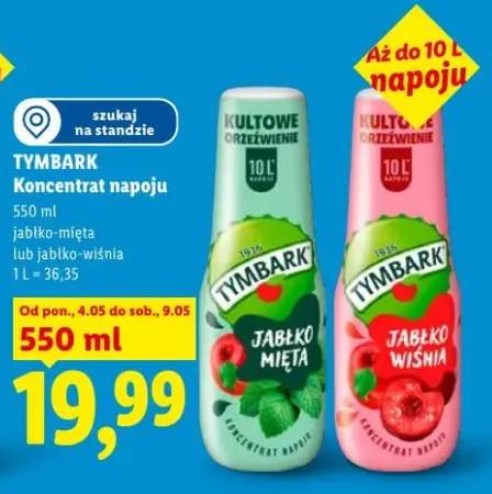 Koncentrat napoju Tymbark jabłko-wiśnia