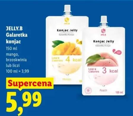 Galaretka konjac Jelly.B brzoskwinia