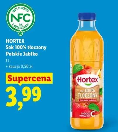 Sok 100% tłoczony Polskie Jabłko Hortex
