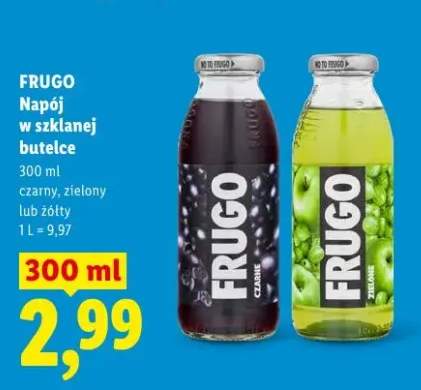 Napój w szklanej butelce Frugo zielony