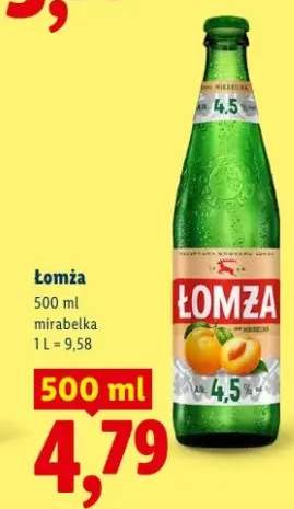 Piwo Łomża mirabelka