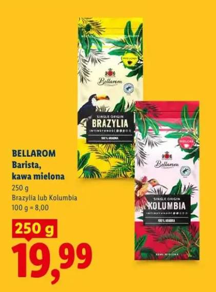 Kawa mielona Barista Kolumbia Bellarom