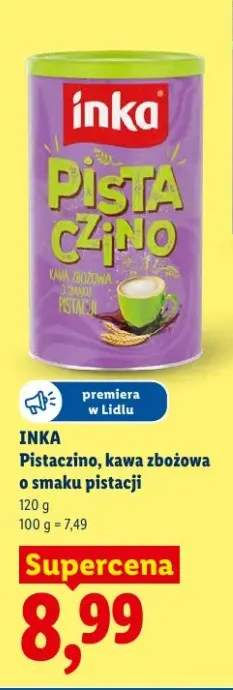 Kawa zbożowa o smaku pistacji Pistaczino Inka