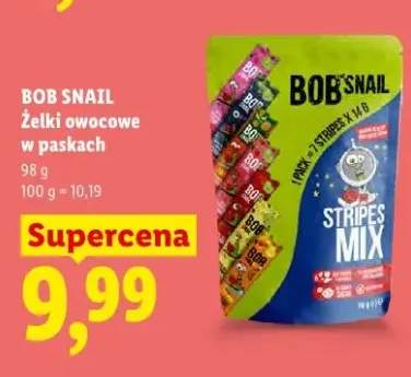 Żelki owocowe w paskach Bob Snail Stripes Mix