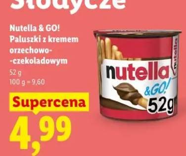 Nutella & GO! Paluszki z kremem orzechowo-czekoladowym Nutella