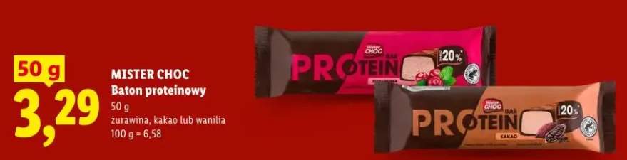Baton proteinowy waniliowy Mister Choc