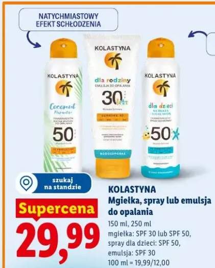 Emulsja do opalania Kolastyna SPF 30