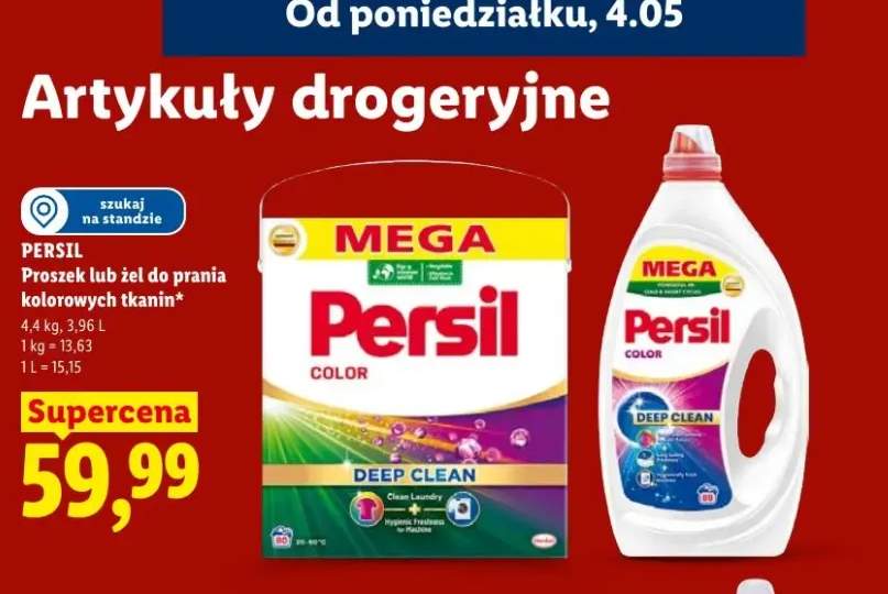 Żel do prania kolorowych tkanin Persil Color Deep Clean MEGA