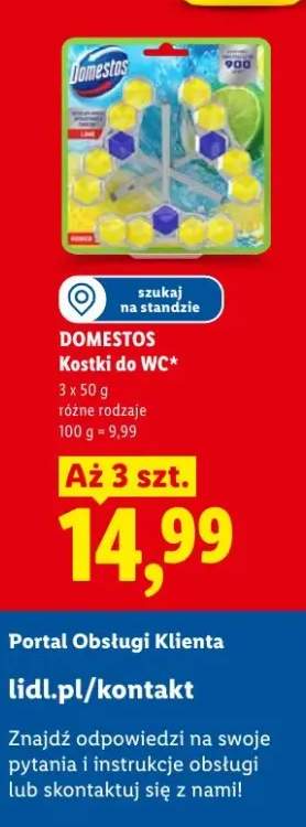 Kostki do WC Domestos Lime