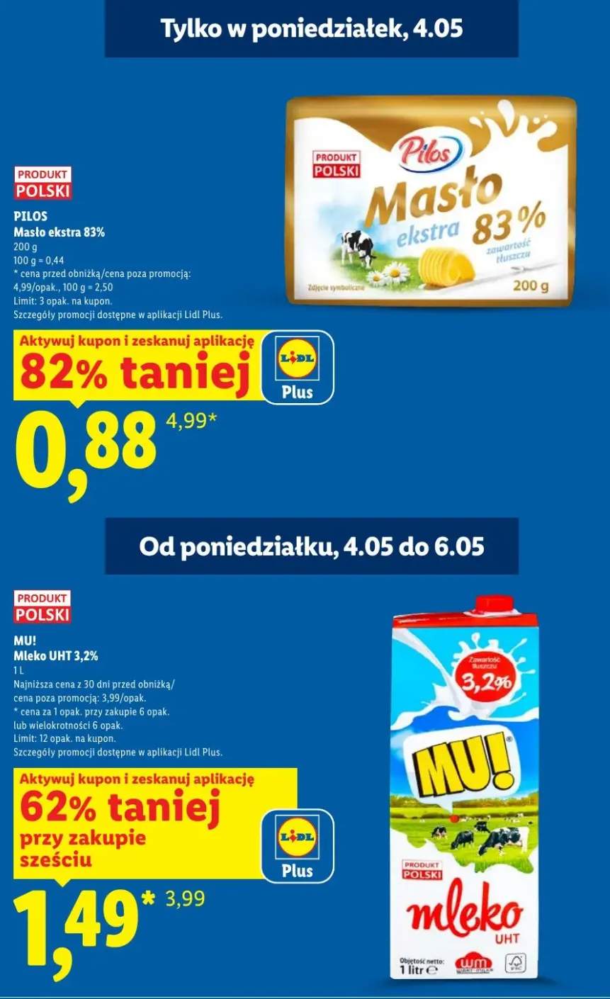Masło ekstra 83% Pilos
