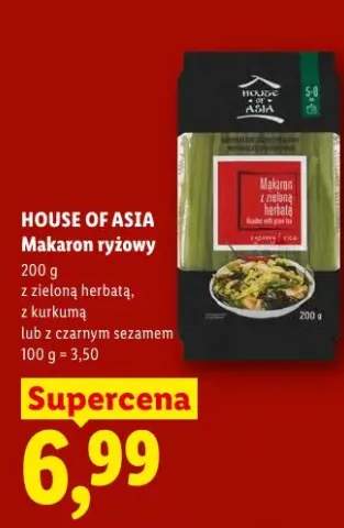 Makaron ryżowy z zieloną herbatą House of Asia