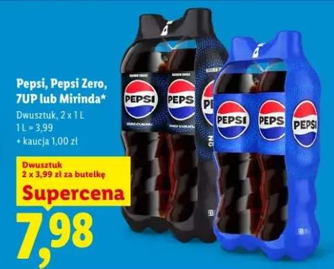 Napój Pepsi Zero dwusztu 2x1l
