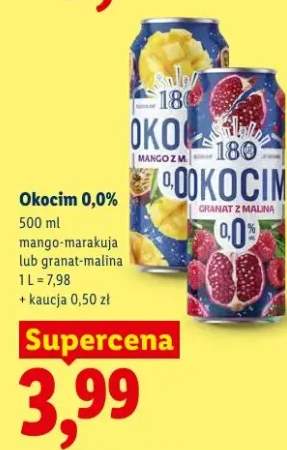 Piwo bezalkoholowe Okocim 0,0% mango-marakuja