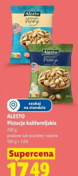 Pistacje kalifornijskie prażone Alesto