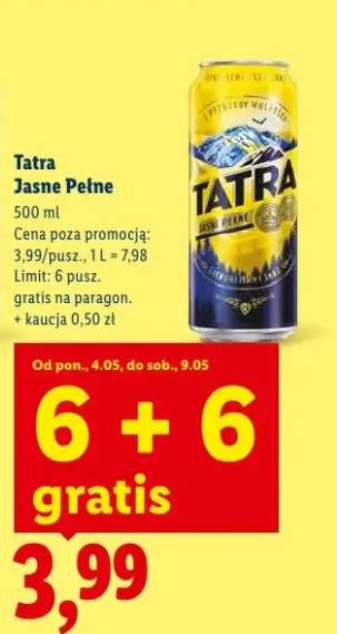 Piwo Tatra Jasne Pełne