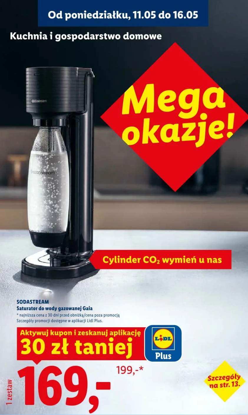 Saturator do wody gazowanej Gaia SodaStream