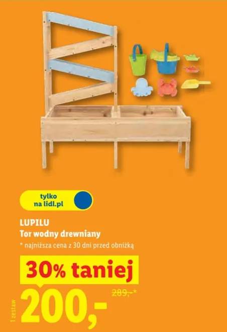 Tor wodny drewniany Lupilu
