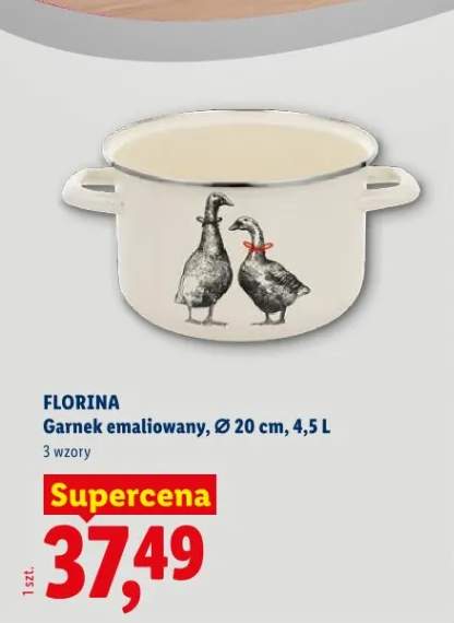 Garnek emaliowany Florina 20cm 4,5l