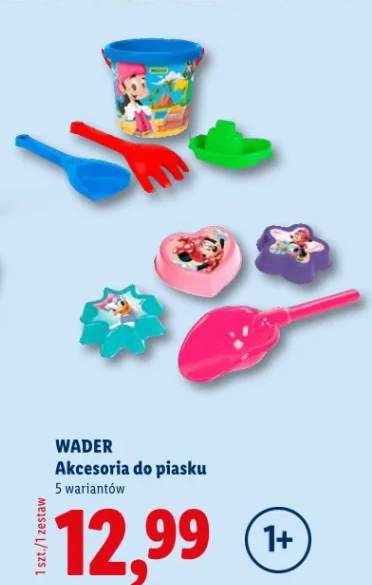Akcesoria do piasku Wader 5 wariantów