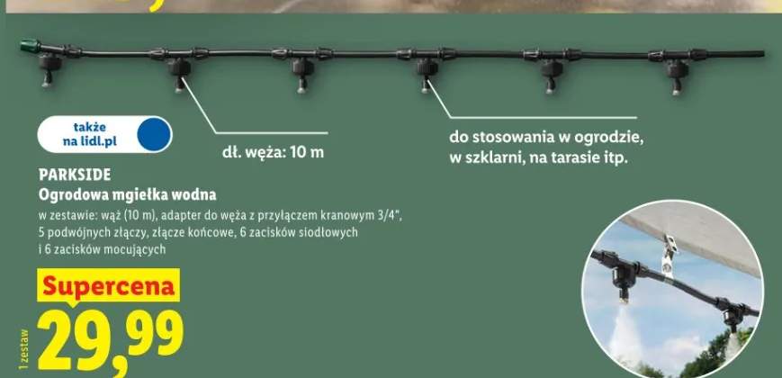 Ogrodowa mgiełka wodna Parkside