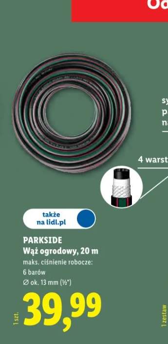 Wąż ogrodowy Parkside 20m