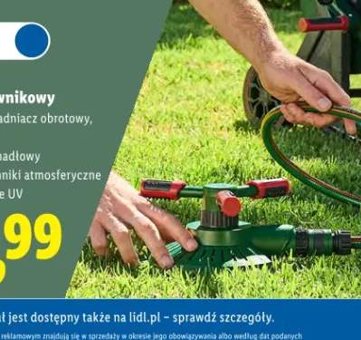Zraszacz trawnikowy Parkside nawadniacz obrotowy