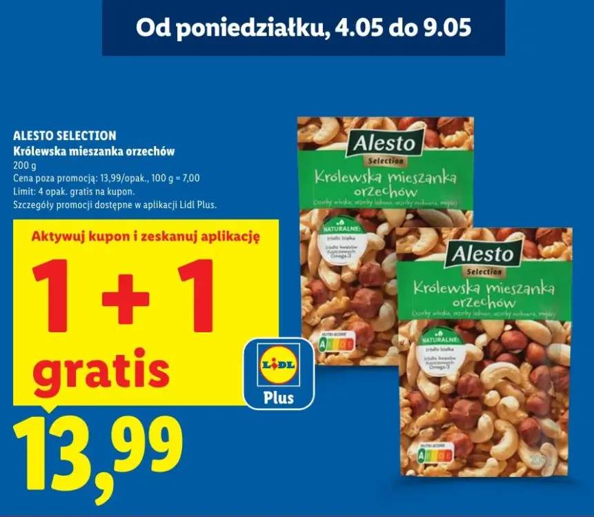 Królewska mieszanka orzechów Alesto Selection