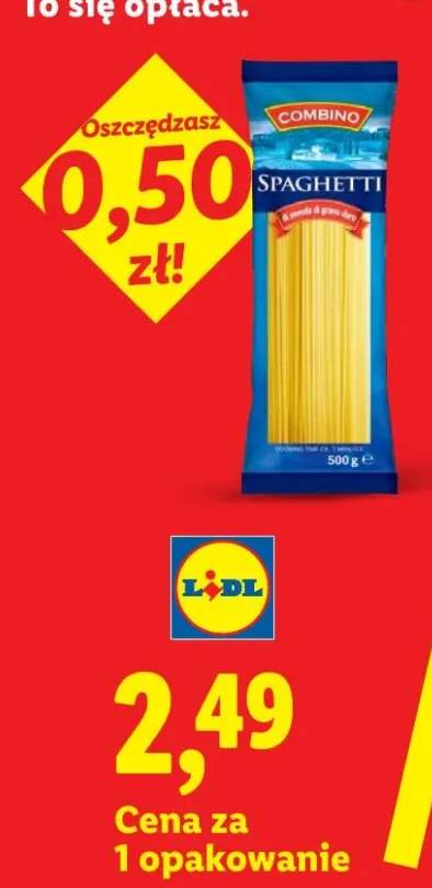 Makaron spaghetti z pszenicy durum Combino