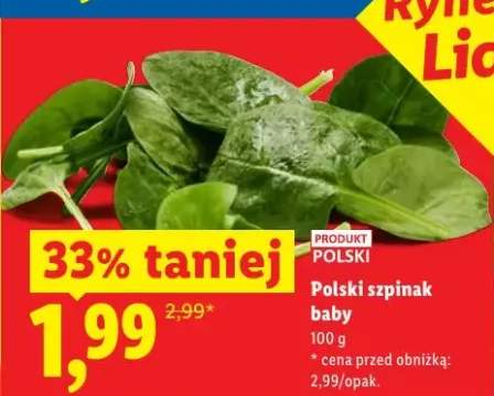 Szpinak baby polski