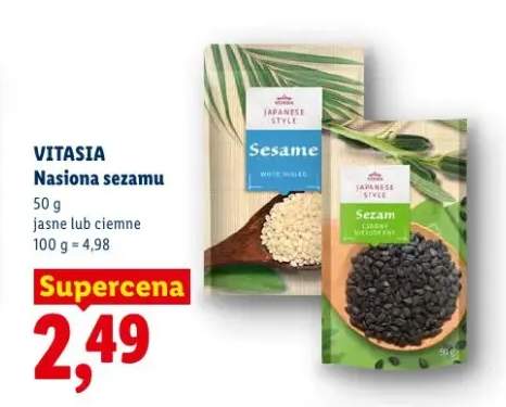 Nasiona sezamu jasne Vitasia Japanese Style