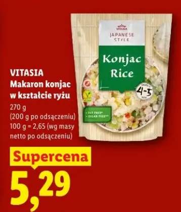 Makaron konjac w kształcie ryżu Vitasia Japanese Style