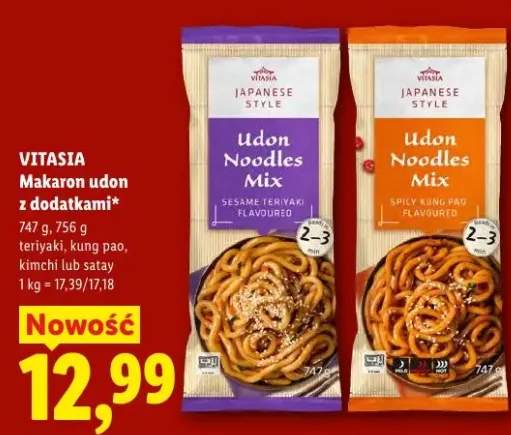 Makaron udon z dodatkami sesame teriyaki Vitasia Japanese Style