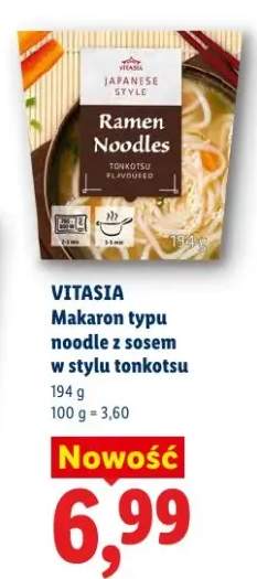 Makaron typu noodle z sosem w stylu tonkotsu Vitasia Japanese Style