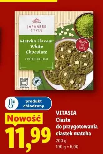 Ciasto do przygotowania ciastek matcha Vitasia