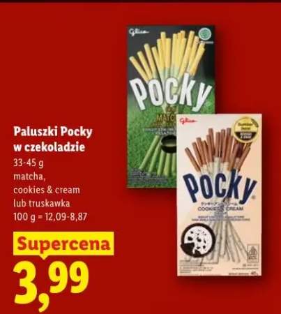 Paluszki Pocky w czekoladzie cookies & cream Glico